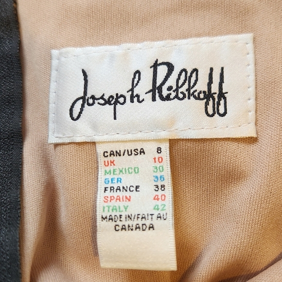 Joseph Ribkoff Dress Style 143447 Black Stretch Sequin Lace Dressy Size 8 - Picture 12 of 13